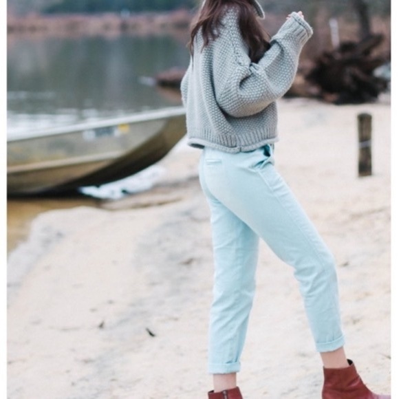 Anthropologie-baby Blue Chino Relaxed Fit (Size:28) - Picture 2 of 13